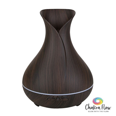 Dark Wood Vase Aroma Diffuser
