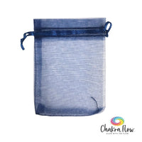Dark Blue Organza Bag
