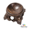 Dark Wood Sphere Holder