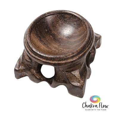 Dark Wood Sphere Holder