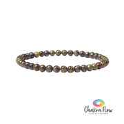 Dragon's Blood Bracelet 4mm Round Bead
