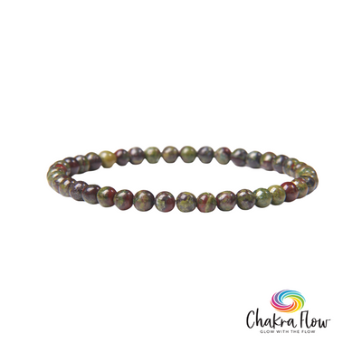 Dragon's Blood Bracelet 4mm Round Bead