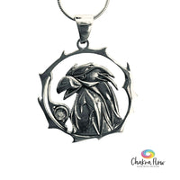 Eagle & Citrine Sterling Silver Pendant