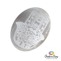 Selenite Palm Stone