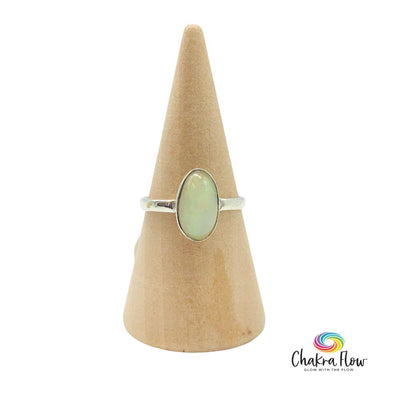 Ethiopean Opal Sterling Silver Ring Size 5.5