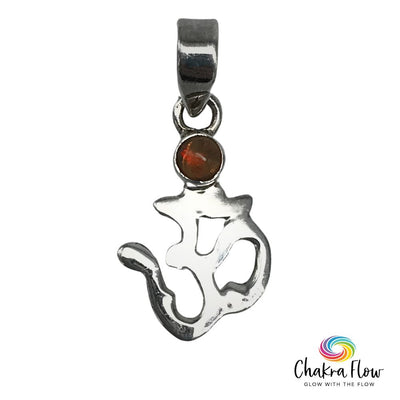 Ethiopian Opal OM Sterling Silver Pendant