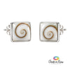 Eye of Shiva Sterling Silver Stud Earrings