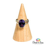 Faceted Alexandrite Sterling Silver Ring