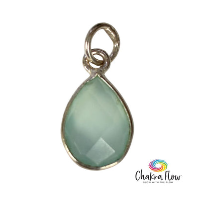 Faceted Aquamarine Sterling Silver Pendant