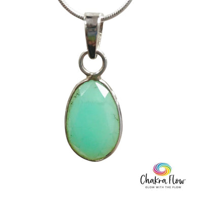 Faceted Chrysoprase Sterling Silver Pendant