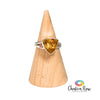 Faceted Citrine Sterling Silver Ring