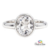 Faceted Clear Quartz Sterling Silver Ring