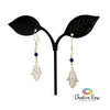 Fatima Hand Lapis Lazuli Sterling Silver Earrings