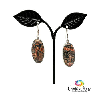 Fireworks Obsidian Earrings