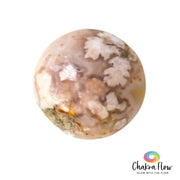 Flower Agate Palm Stone