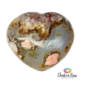 Flower Agate Hearts