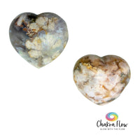 Flower Agate Hearts