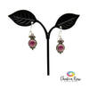 Garnet Sterling Silver Earrings
