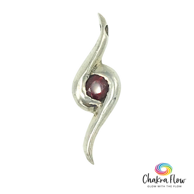 Garnet Sterling Silver Pendant
