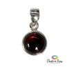 Garnet Sterling Silver Pendant