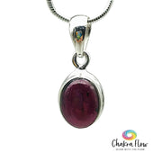 Garnet Sterling Silver Pendant