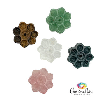 Gemstone Flowers Incense Holder