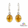 Citrine Sterling Silver Dangle Earrings