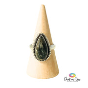 Golden Seraphinite Sterling Silver Ring