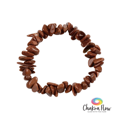Goldstone Chip Bracelet