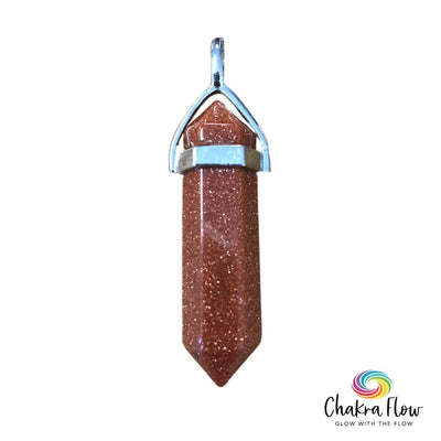 Goldstone Double Terminated Pendant