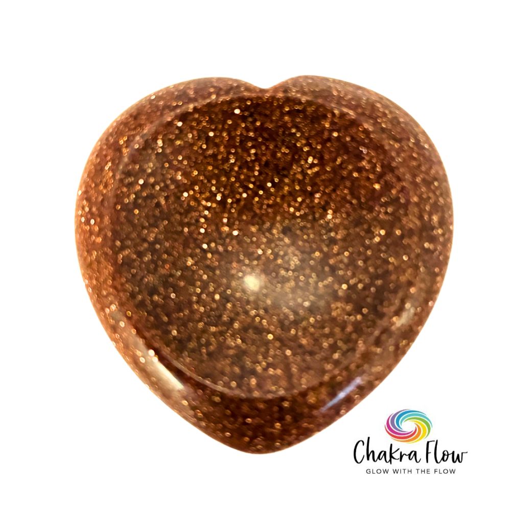 Goldstone Heart Shaped Gratitude Stone