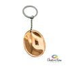 Copper Gratitude Stone Keychain