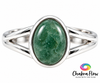 Green Aventurine Sterling Silver Ring Size 6