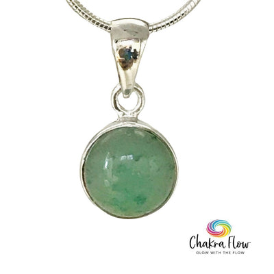 Green Aventurine Sterling Silver Pendant
