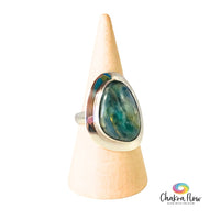 Green Kyanite Sterling Silver Ring Size 6.5