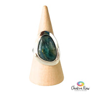 Green Kyanite Sterling Silver Ring Size 6.5
