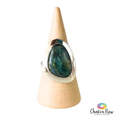 Green Kyanite Sterling Silver Ring Size 6.5