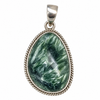 Seraphinite Sterling Silver Pendant