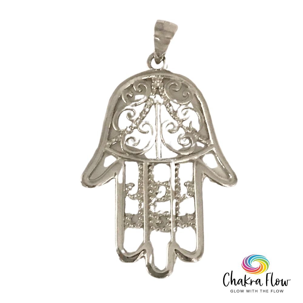 Hand of Fatima Sterling Silver Pendant