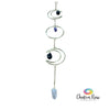 Hanging Triple Moons with Gemstones