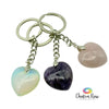 Gemstone Heart Keychain