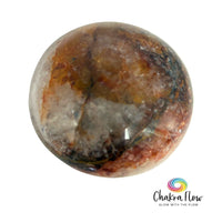 Red Hematoid Fire Quartz Palm Stone