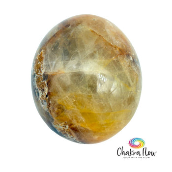Hematoid Quartz Palm Stone