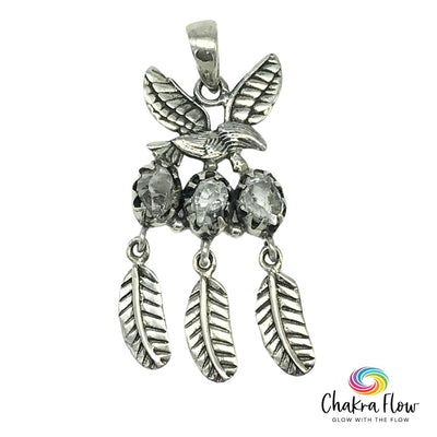 Herkimer Diamonds Eagle Sterling Silver Pendant