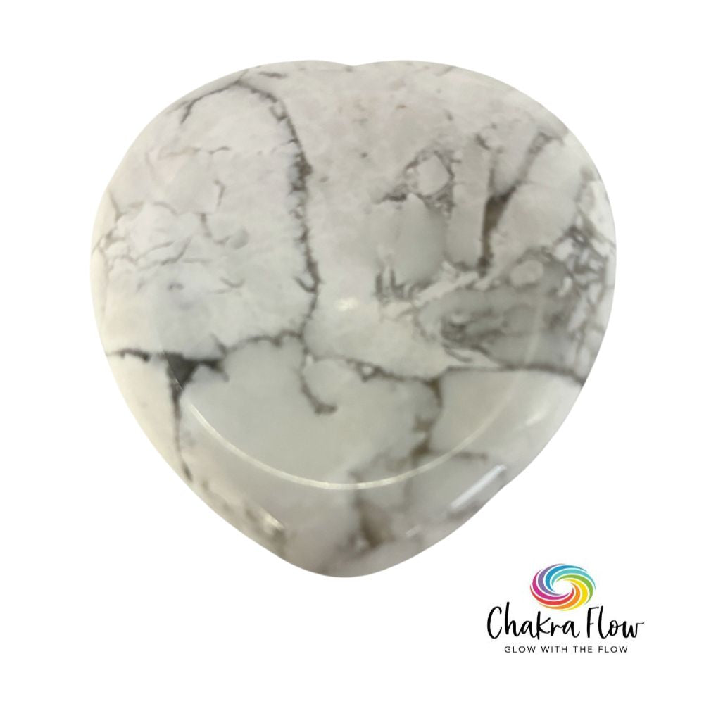 Howlite Heart Shaped Gratitude Stone