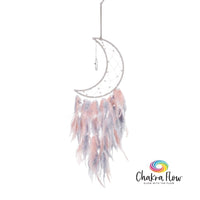 Howlite Pendulum with Lights Moon Dreamcatcher