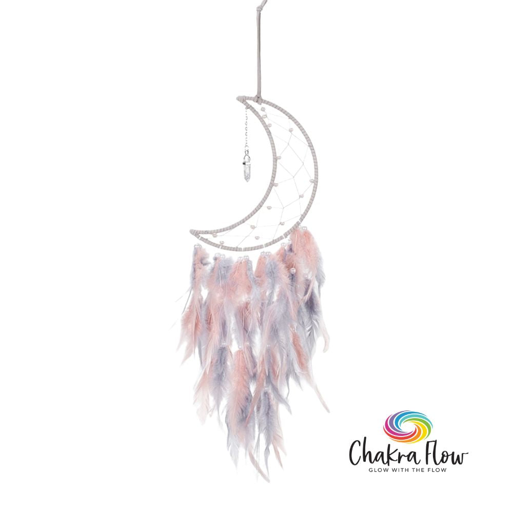 Howlite Pendulum with Lights Moon Dreamcatcher