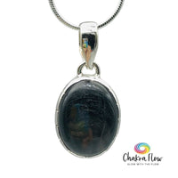 Hypersthene Sterling Silver Pendant