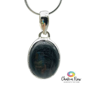 Hypersthene Sterling Silver Pendant