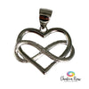Infinity Heart Sterling Silver Pendant